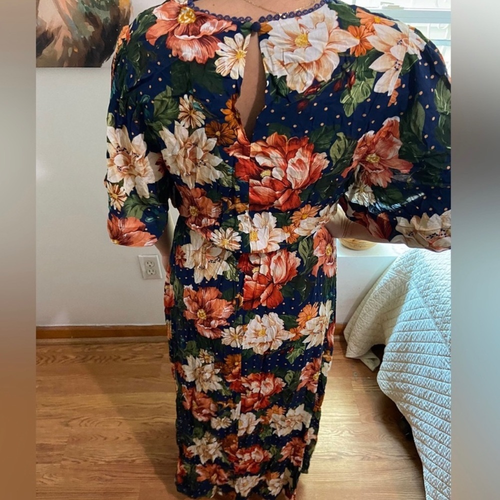 FARM RIO ANTHROPOLOGIE MAXI DRESS - Picture 5 of 11
